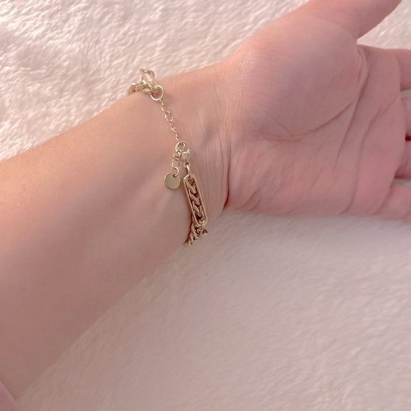 Cuban & Paperclip Bracelet ✨ ✧・゚: *✧・゚:* - Picture 2 of 4